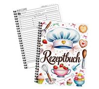 Baking Recipe Notebook: Hardcover Cookbook Folder, Cooking Meal Planner, Diet and Food Organizer | Cooking Baking Meals Salad Dinner Dessert Bread