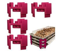 Baking Sheet Stacker, Tray Stacker for Freeze Dryer, Set of 4 Space-Saving Food Tray Stacker Clips, Reusable Trays Stacking Holder for Freeze Dryer Machine