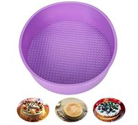 Baking Silicone Round Cake Pan Baking Mold, BPA Free, Non-Stick European-Grade Silicone, 2.36-inches Deep (10 inch)