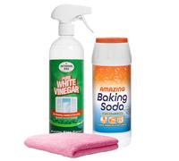 Baking Soda and White Vinegar Cleaning Kit, 750ml Vinegar, 500g Soda