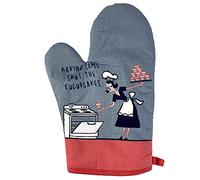 Baking Some Shut The Fucupcakes Oven Mitt Funny Shut Up Cupcakes Chef Kitchen Glove Funny Graphic Kitchenwear Cool Sarcastic Novelty Cookware Blue Oven Mitt