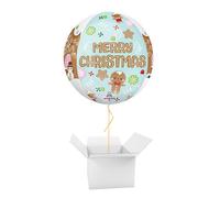 Baking Spirits Bright Christmas Orbz Foil Helium Balloon - Inflated Balloon in a Box