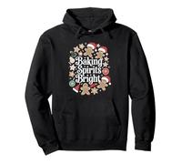 Baking Spirits Bright Gingerbread Christmas Cookies Pullover Hoodie