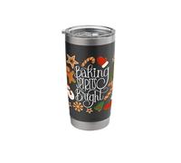 Baking Spirits Bright Gingerbread Christmas Cookies Stainless Steel Insulated Tumbler
