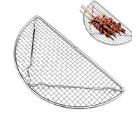 Baking, Stainless Steel Sheet Rack, 7.87 x 3.94 Inches Dishwasher Safe Nonstick Half Round Design, Grilling and Decorating Holder for Bread, Cake, Chef Use, Kitchen Prep