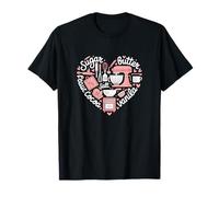 Baking Sugar Butter Milk Vanilla Cocoa Flour Heart T-Shirt