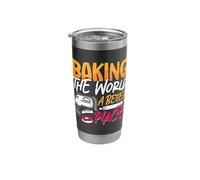 Baking The World A Better Bakery Love Baking Lover Baker Stainless Steel Insulated Tumbler
