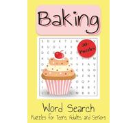 Baking Themed Word Search Puzzle: Word searches with easy to read words about baking ingredients, glassware and all things sweet | 6x9 inches, 110 pages | 50+ Puzzles | Perfect gift to destress