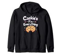 Baking Therapy Stress Relief Mindfulness Emotional Balance Zip Hoodie