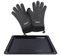 Baking tray + 2pcs oven gloves suitable like Zanussi 353193923/3 for oven