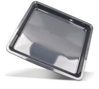 Baking tray AEG enamelled 425x360x43mm grease pan 387028820/0 for oven cooker