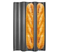 Baking Tray Baguette 38 x 24,5X 3cm Baguette Baking Tray Baguette Baking Sheet for 3 Baguettes