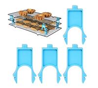 Baking Tray Divider, Pack of 4 Space-Saving Stackable Baking Tray Organiser, Kitchen Utensils for Storage & Food Storage
