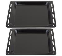Baking Tray Enamelled Pan for Bompani Spinflo Oven Cooker (448mm x 360mm x 25mm, Pack of 2)
