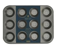 Baking Tray Perforated Crusty Bake Non Stick 12 Hole Pastry Tartlet Masterclass