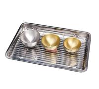 Baking Trays, Metal Baking Tool with Cooling Grate, Large Baking Pan for Kitchenware, Biscuit Bread Cake Loaf Fruit Vegetable Meat BBQ G