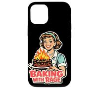 Baking With Rage Retro 1950s Housewife Pop Art Humor Case for iPhone 12/12 Pro
