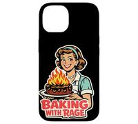 Baking With Rage Retro 1950s Housewife Pop Art Humor Case for iPhone 14