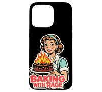Baking With Rage Retro 1950s Housewife Pop Art Humor Case for iPhone 15 Pro Max
