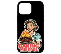 Baking With Rage Retro 1950s Housewife Pop Art Humor Case for iPhone 16 Pro Max
