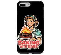Baking With Rage Retro 1950s Housewife Pop Art Humor Case for iPhone 7 Plus/8 Plus