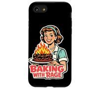 Baking With Rage Retro 1950s Housewife Pop Art Humor Case for iPhone SE (2020) / 7/8