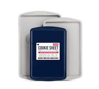Bakken- Swiss Cookie Sheet 3 Piece Set - Non-Stick, Stackable Baking Pans, Deluxe Ceramic Coating - Dishwasher Safe - for Home Baking