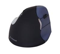 Evoluent Jacklo 4 Right Handed Wireless Vertical Mouse. Black/Blue/Silver.