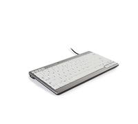 BakkerElkhuizen Compact Wired Keyboard UltraBoard 950 Ergonomic QWERTY GB USB White, Silver