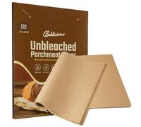 Baklicious 40.6x61cm 100pcs Unbleached Non-Stick Parchment Sheets | Ideal for Baking, Cooking, Grilling, Frying, Steaming, and Full Sheet Pan Lining.