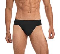 BAKPH Men's Thong Dance Belt,Wide Elastic Waistband