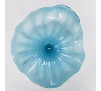 Bakspa Hand Blown Art Glass Wall Decor, Unique 12Inch Blown Glass Wall Plates, Murano Glass Decorative Plate for Kitchen, Staircase, Hallway, Living Room, Dining Table