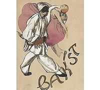 Bakst Dancing Pierrot Clown Book Cover Unframed Wall Art Print Poster Home Decor Premium