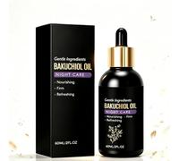 Bakuchiol Oil for Face 60ML - Night Care Lightweight Serum with Squalane | Vegan Night Serum With Squalane,Non-Greasy,Smooths Texture, Boosts Radiance,Gentle Retinol Alternative For All Skin