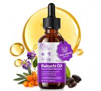 Bakuchiol Oil, Gentle Retinol Alternative for Wrinkle Reduction Skin Firming & Moisturizing, Plant Active Ingredients for All Skin Types, 2.03 fl oz