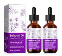 Bakuchiol Oil Organic Cold Pressed Bakuchi Oil Serum-2PCS | High Potency Retinol Alternative, Wrinkle Reduction, Skin Firming & Smoothing, Anti-Aging Sensitive Skin