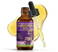 Bakuchiol Oil Organic Cold Pressed, Bakuchiol Serum For Face And Body,With Jojoba & Vitamin E, Hydrating & Firming Anti-Aging Skin Care,Natural Ingredients Facial Oil For Wrinkles,Firm & Restore