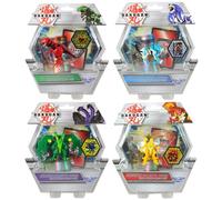 BAKUGAN Deluxe Collectible Non Transforming Action Figure Bundle - 2x Cards & 1x Coins in Each Pack - 4 Pack - Set 2