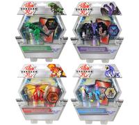 BAKUGAN Deluxe Collectible Non Transforming Action Figure Bundle - 2x Cards & 1x Coins in Each Pack - 4 Pack - Set 1