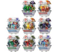 BAKUGAN Deluxe Collectible Non Transforming Action Figure Bundle - 2x Cards & 1x Coins in Each Pack - Set of All 8