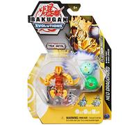 "Bakugan Evolutions, Neo Dragonoid with Nano Fury and Lancer Platinum Power Up Pack, True Metal Action Figure, 2 Nanogan, 2 Bakucore, 2 Ability Cards, Kids Toys"