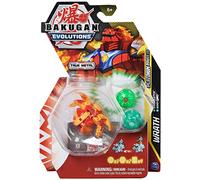 BAKUGAN 'Evolutions' Power Up Pack of 3 with 1 Platinum Series Ball (Pyrus Wrath) and 2 Nanogans (Ventus Clutch, Haos Echo)