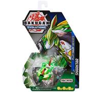 Bakugan Evolutions Sharktar (Green) Platinum Series True Metal 2 BakuCores and Character Card Kids Toys for Boys Ages 6 and Up