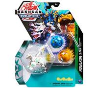 BAKUGAN Evolutions Starter Pack, Howlkor Ultra with Neo Pegatrix and Trox, Collectible Action Figures, Ages 6 and Up, AS SEEN ON ROBLOX, NETFLIX and POP TV