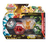 BAKUGAN Legends Collection Pack, 4-Pack featuring Centipod, Surturan Geogan, Dragonoid Nova, Trox Ultra and 6 BakuCores, Kids’ Toys for Ages 6 and Up