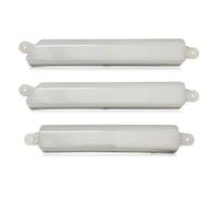 BAKUGO 2Pcs Car LED Daytime Running Light Front Grill Mesh Mask Cover DRL Fog Lamp For Ford Ranger Everest T8 2018 2019 2020 2021-White Shell White