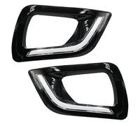 BAKUGO 2Pcs Car LED Daytime Running Light Turn Signal Light DRL Fog Lamp for Nissan Navara NP300 2015 2016 2017 2018 2019,White,