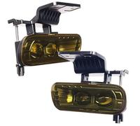BAKUGO 2Pcs Car LED Front Bumper Fog Lights DRL For Chevy Silverado 1500 2500 1999-2002 For Silverado 3500 2001-2002 For Tahoe Suburban 2000-2006 (Yellow Light)