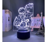 Bakugo Katsuki 3D Night Light | My Hero Academia Anime LED Illusion Lamp for Kids' Bedroom, Color-Changing, USB/Battery Powered
