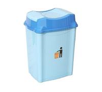 BAKULI 6/12/20/30/50/80L Plastic Swing Top Outdoor Trash Can | Removable Kitchen Bathroom Garbage Can ,With Swing Lid(Blu,80L)